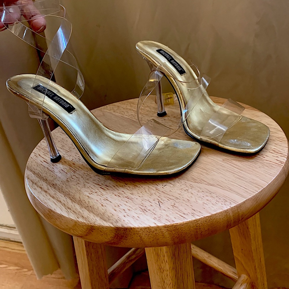 Women’s clear High Heels ankle strap sandals